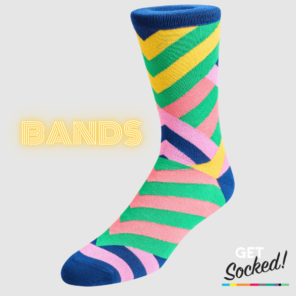 Banded Design Bamboo Socks | Bold & Comfortable GetSocked!