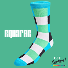 Squares Design Bamboo Socks | Modern & Comfortable GetSocked!