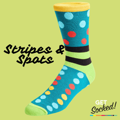 Striped & Spotted Bamboo Socks | Playful Comfort GetSocked!