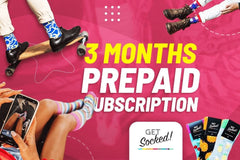 3 Monthly Sock Subscription (PrePaid) - GetSocked!